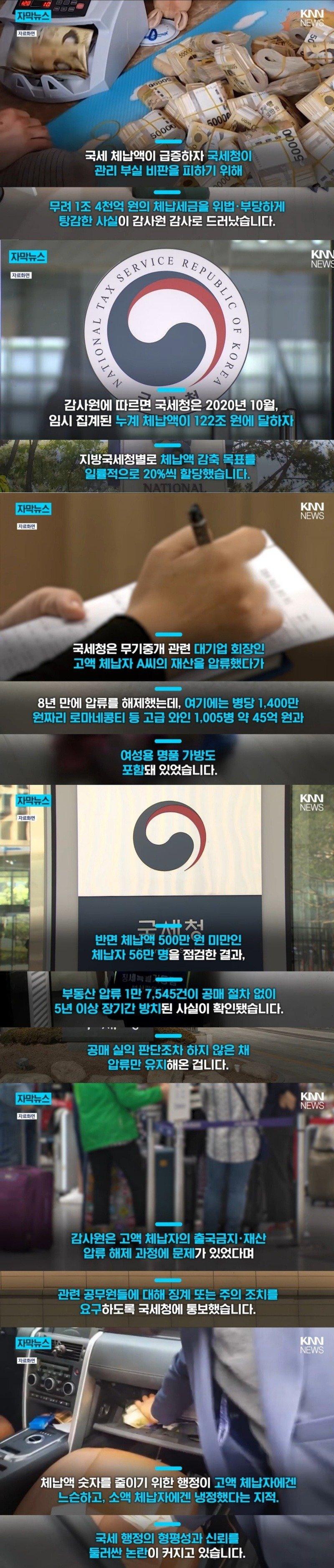 세금 형평성이 없는 국세청